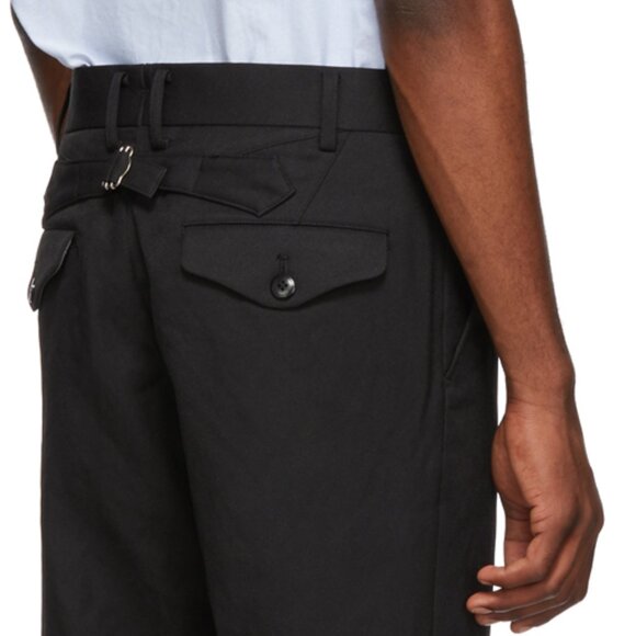 BNWT AW18 JUNYA WATANABE BLACK REFLECTOR PANTS S - Picture 12 of 14